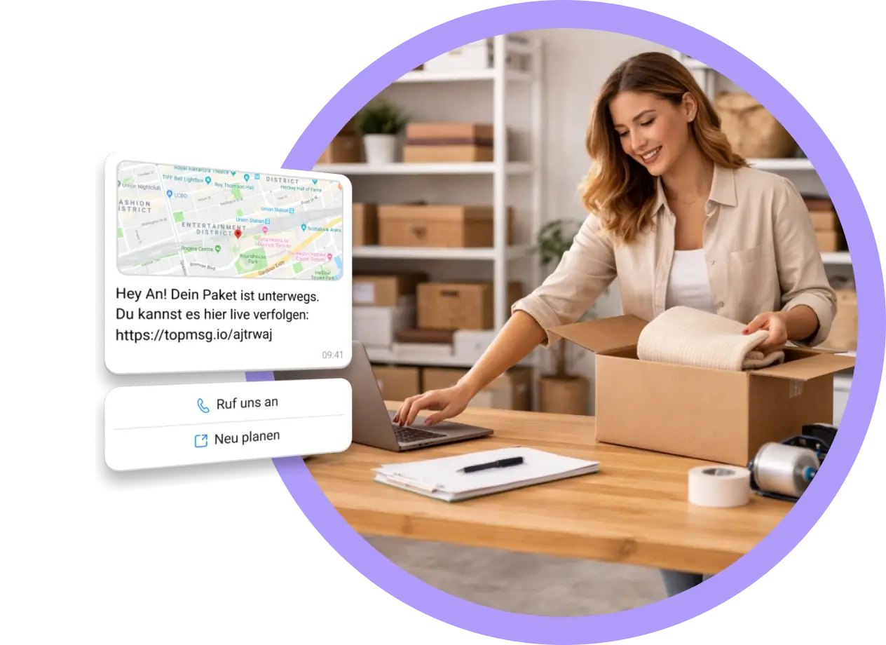 Online-Shop verwaltet Kunden-Messaging mit TopMessage