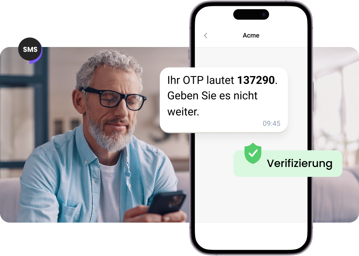 Schützen Sie Ihre Nutzer mit OTP-Verifizierungen von TopMessage.